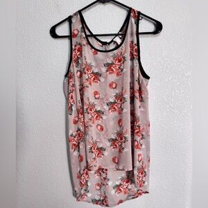 Anthropologie Robin K Boho Sheer Floral Tank Women’s M